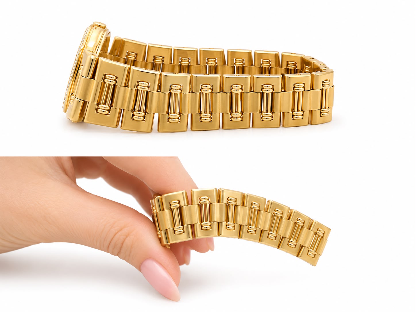 Piaget Dancer 80564 K81 — integrated bracelet detail